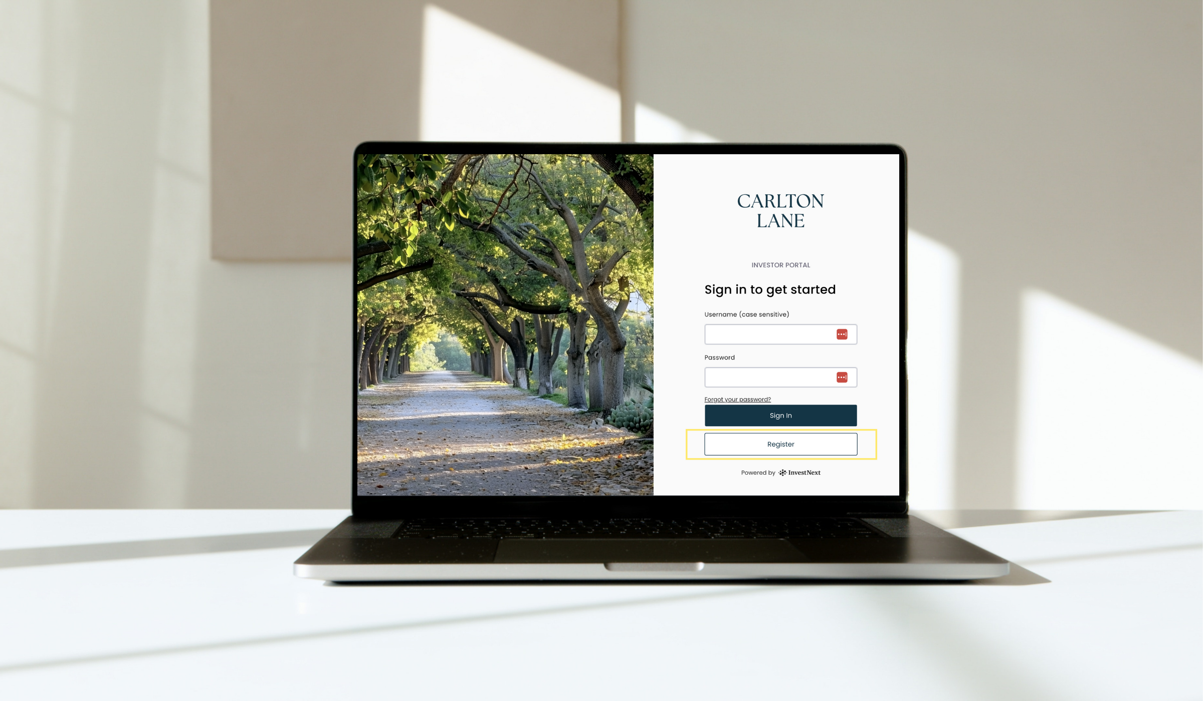 Investment Portal Login